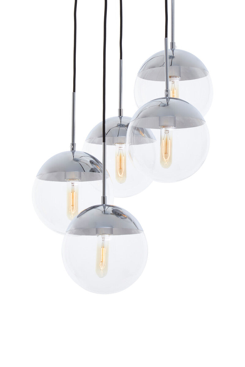 Revive Chrome Five Pendant Lights