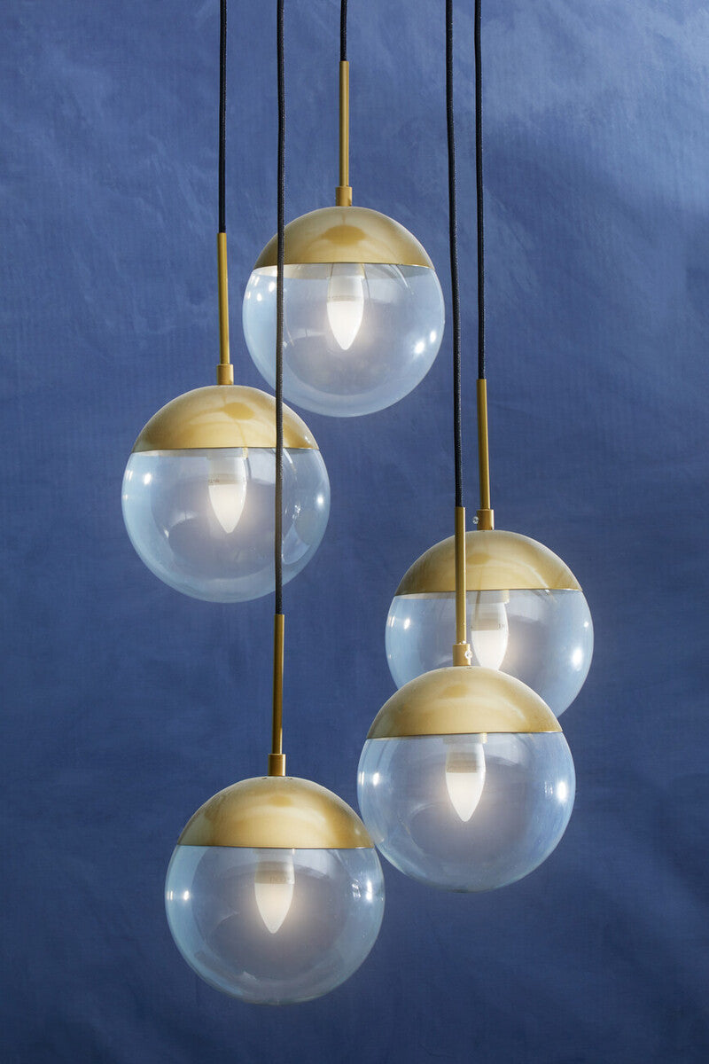 Revive Gold Five Pendant Lights