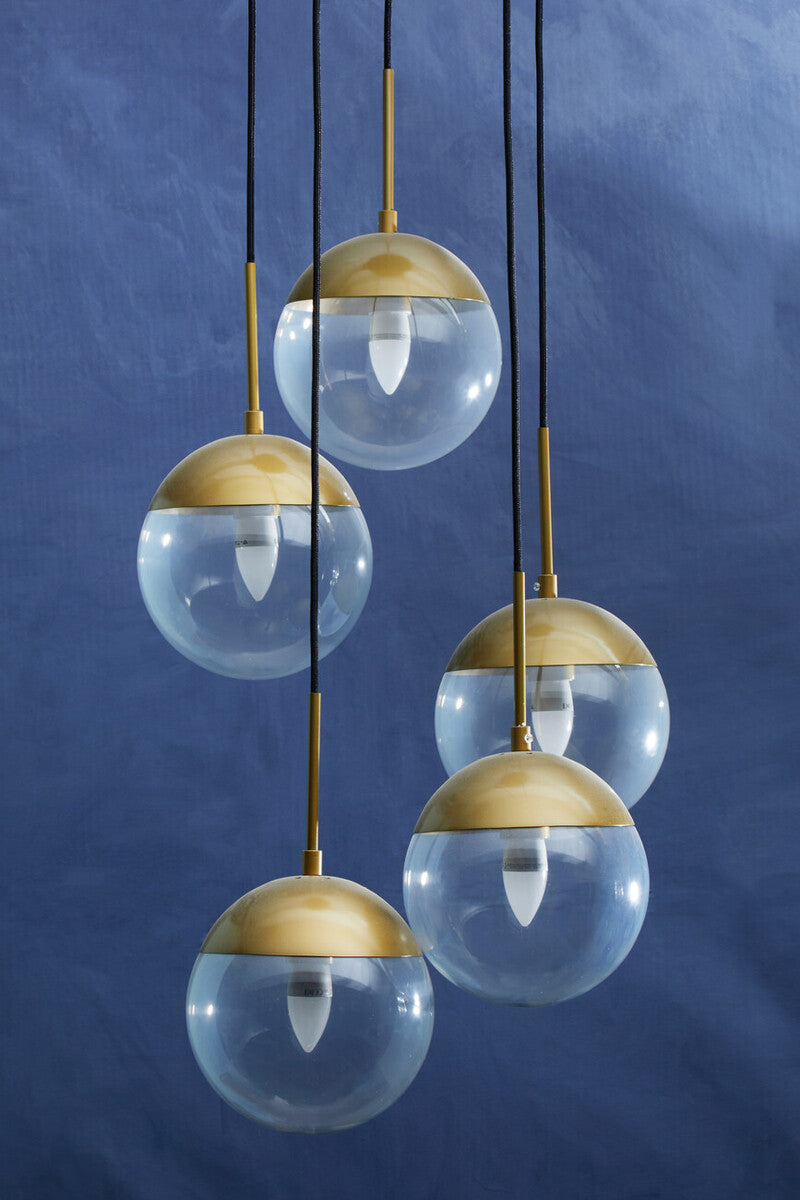 Revive Gold Five Pendant Lights