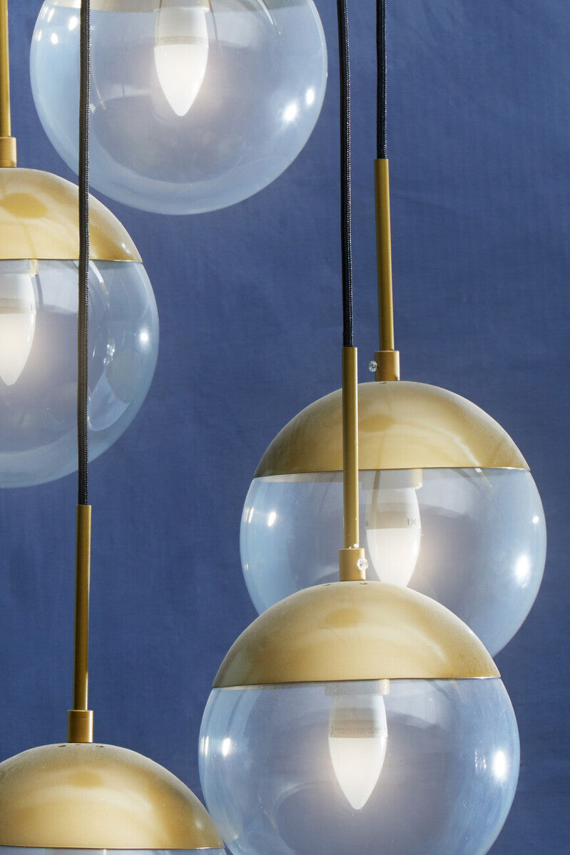 Revive Gold Five Pendant Lights