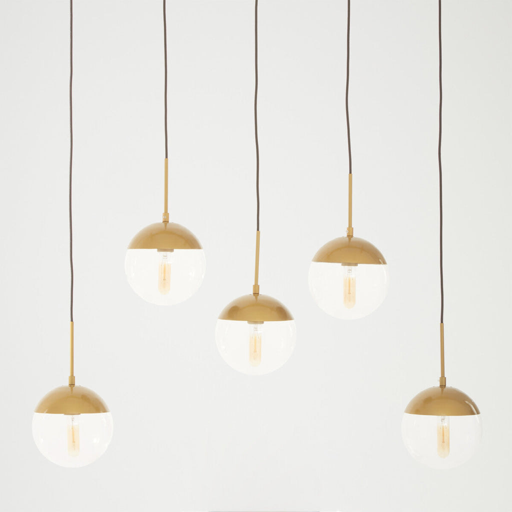 Revive Gold Glass Shades Pendant Light