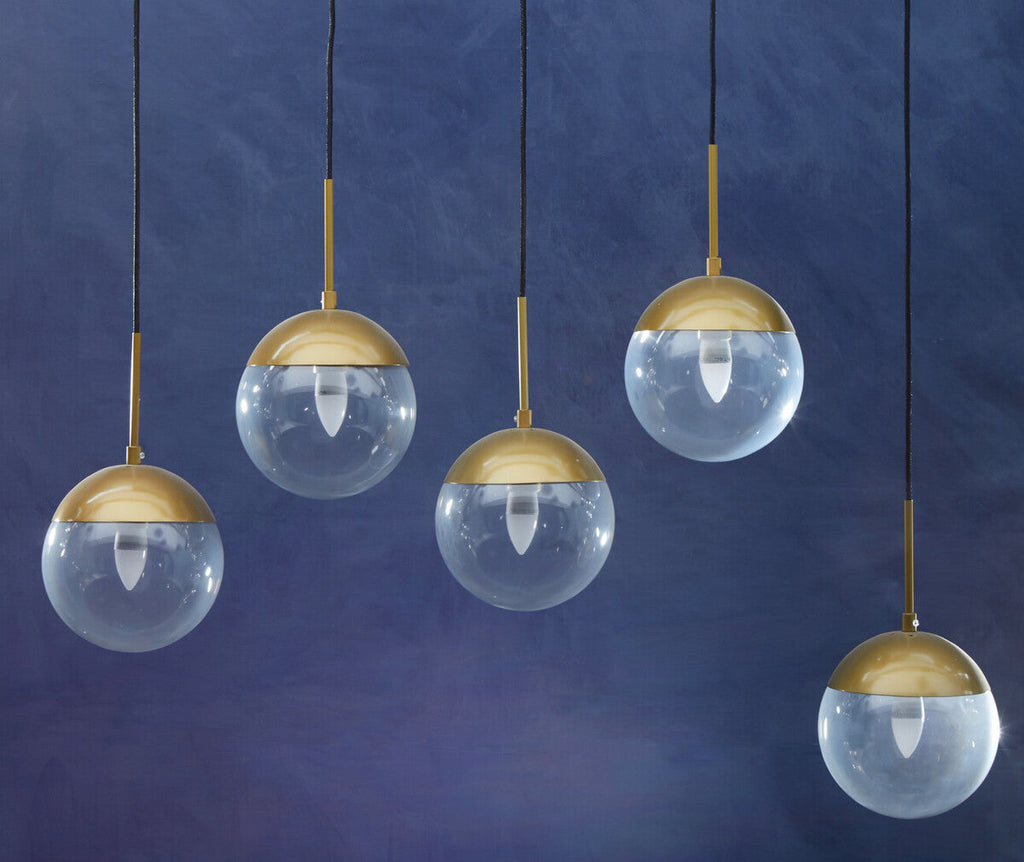 Revive Gold Glass Shades Pendant Light
