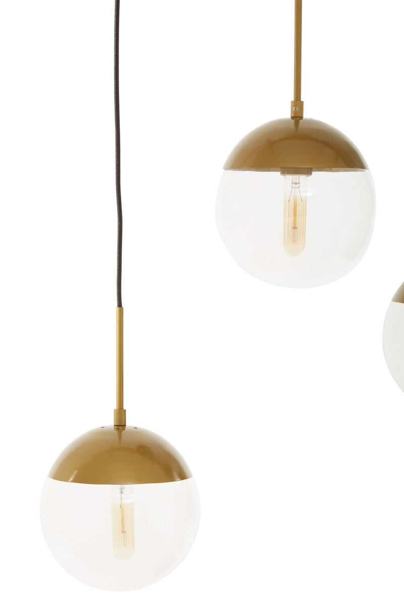 Revive Gold Glass Shades Pendant Light