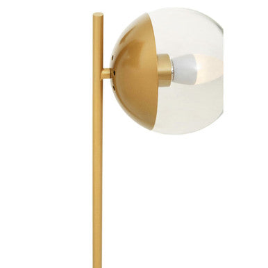 Revive Gold Metal Table Lamp With White Marble Base