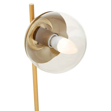 Revive Gold Metal Table Lamp With White Marble Base