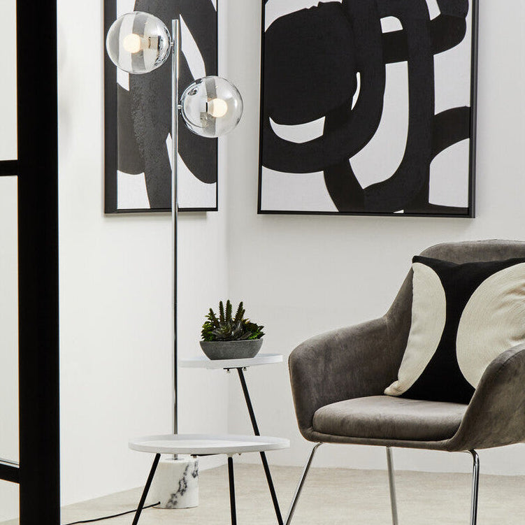Revive Chrome 2 Light Floor Lamp