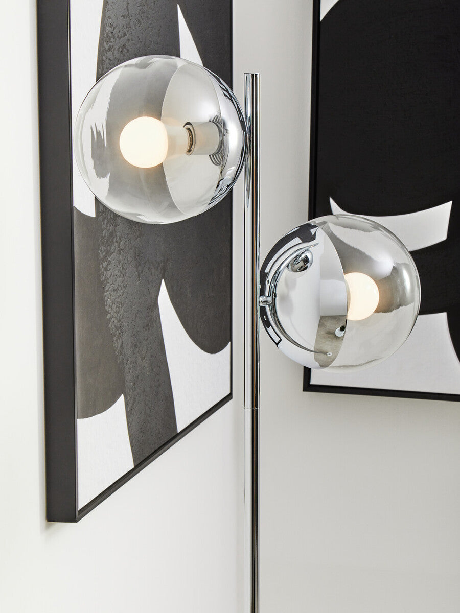 Revive Chrome 2 Light Floor Lamp