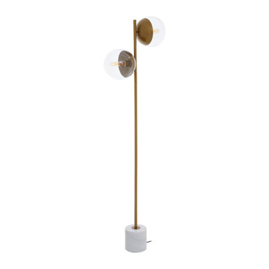 Revive Two Light Gold Floor Lamp