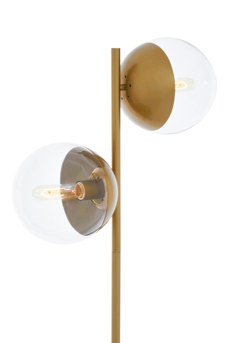 Revive Two Light Gold Floor Lamp