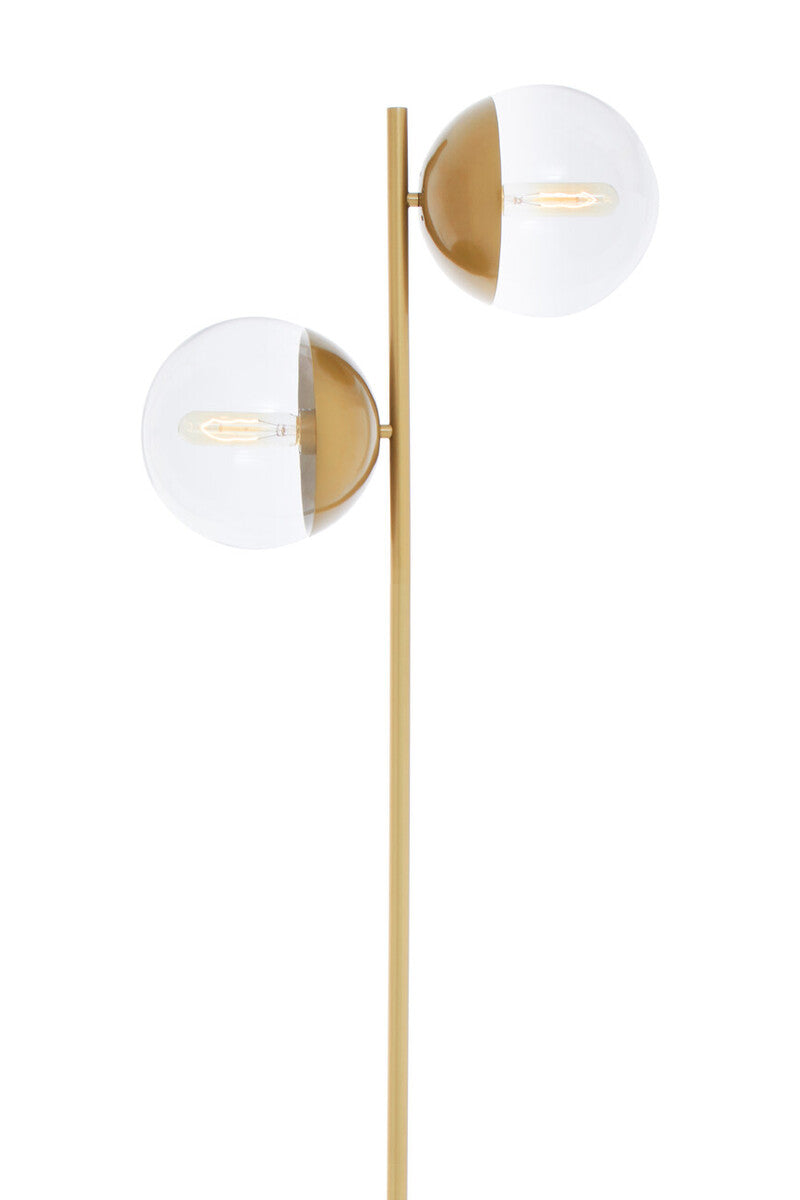 Revive Two Light Gold Floor Lamp