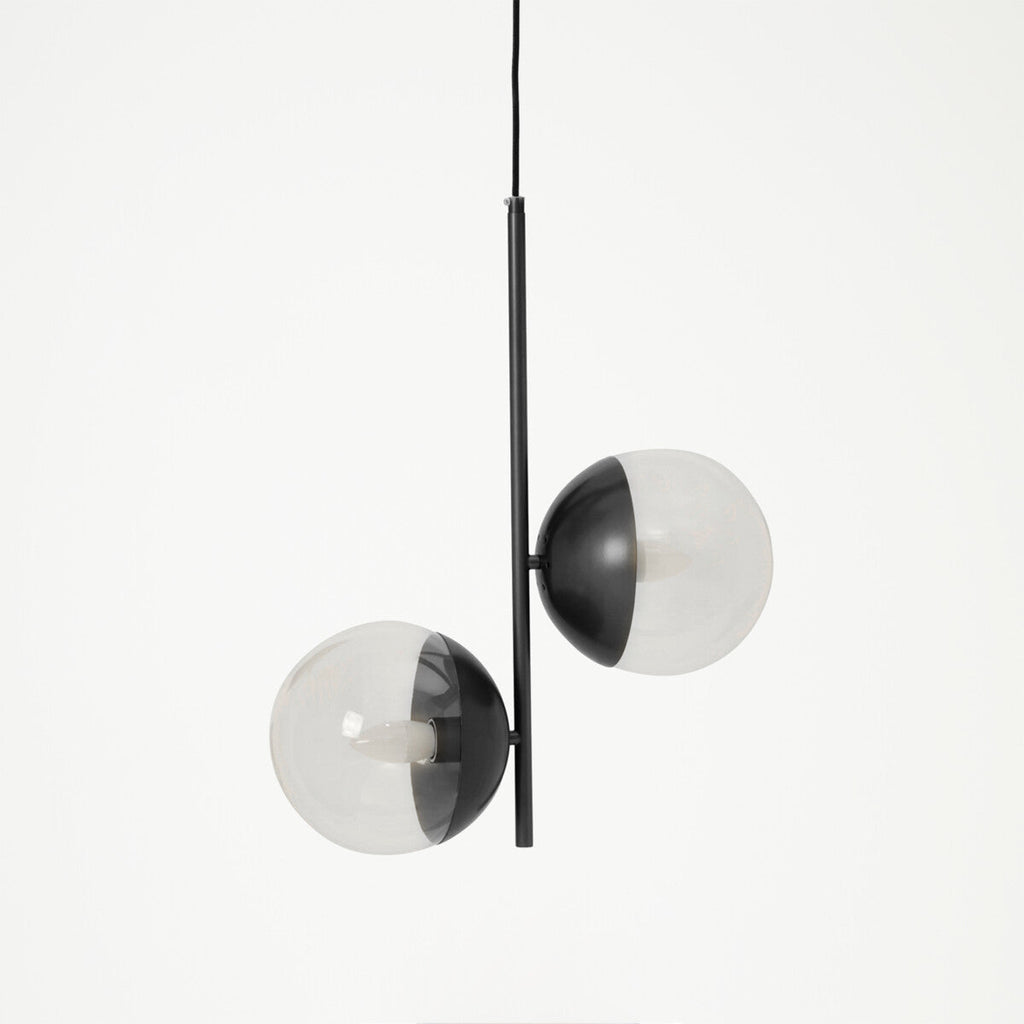 Revive Black 2 Bulb Pendant Light