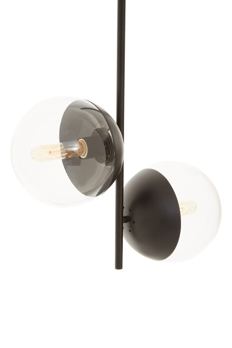 Revive Black 2 Bulb Pendant Light