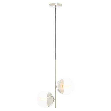 Revive Chrome 2 Bulb Pendant Light