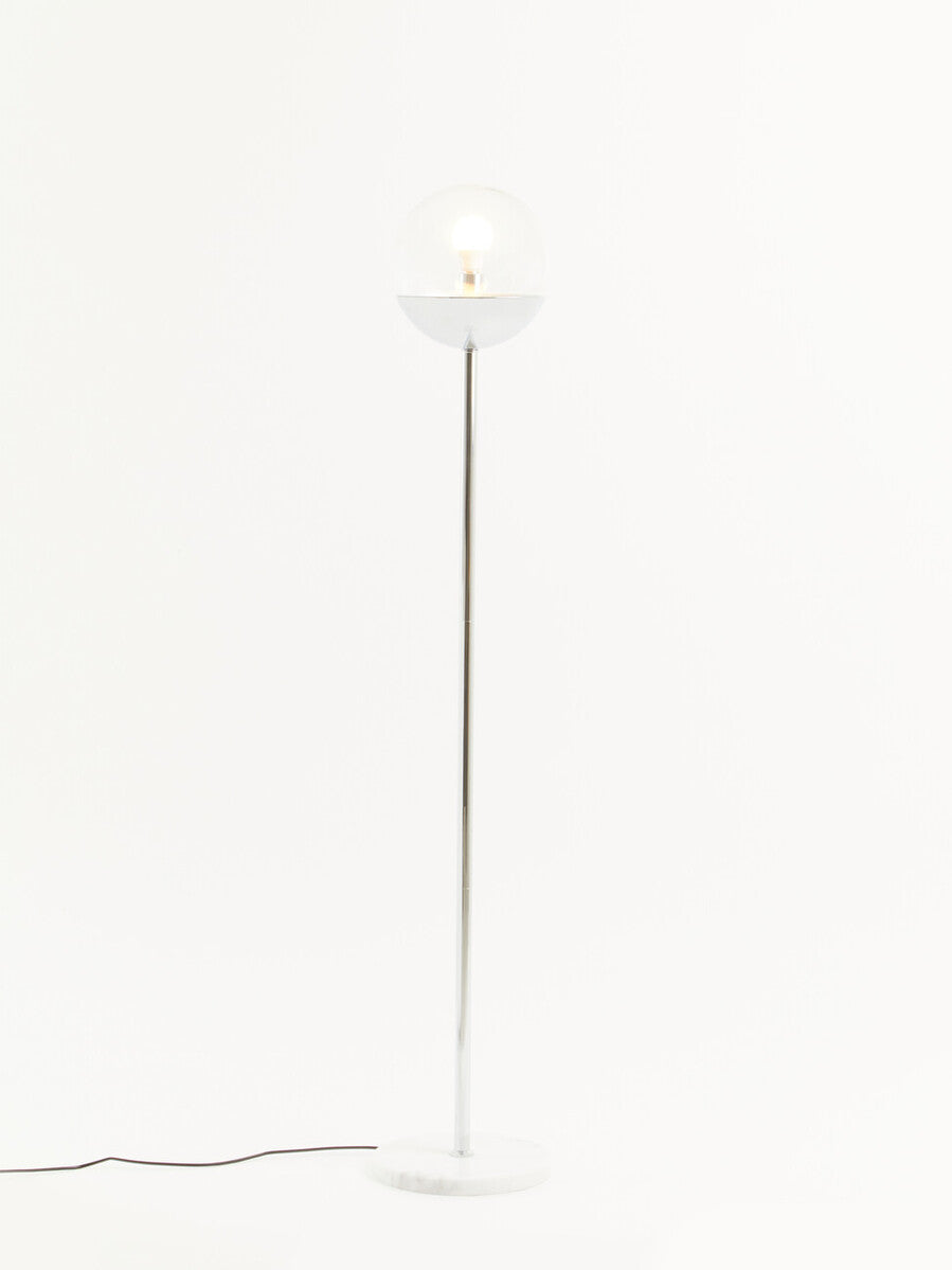 Revive Chrome Metal Floor Lamp
