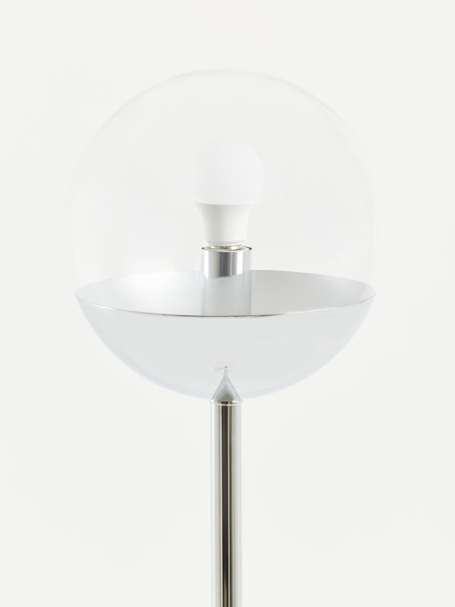 Revive Chrome Metal Floor Lamp