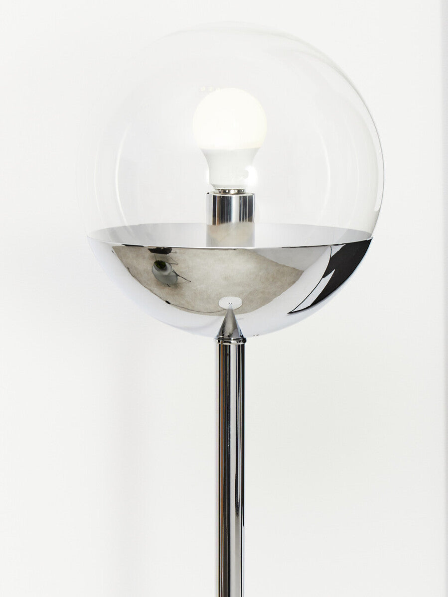 Revive Chrome Metal Floor Lamp