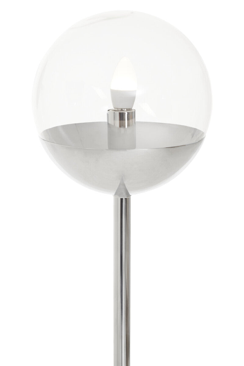 Revive Chrome Metal Floor Lamp