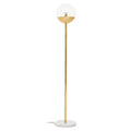 Revive Gold Metal Floor Lamp With White Marble Base