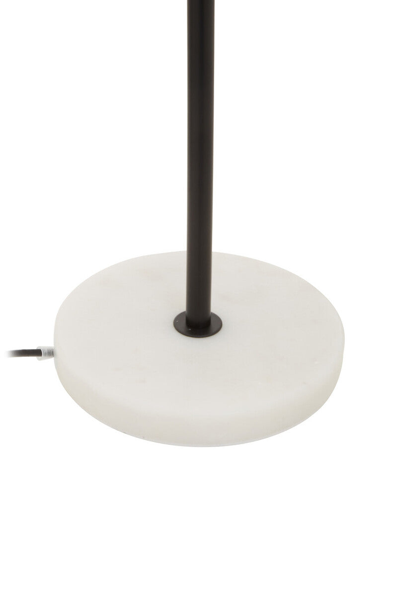 Revive Two Light Black Metal & Marble Table Lamp