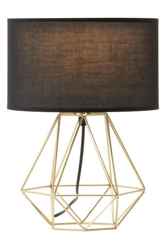 Wyra Black & Gold Table Lamp
