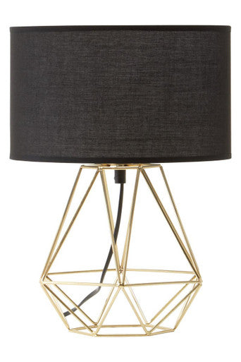 Wyra Black & Gold Table Lamp