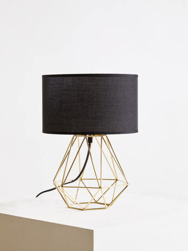 Wyra Black & Gold Table Lamp