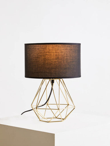 Wyra Black & Gold Table Lamp