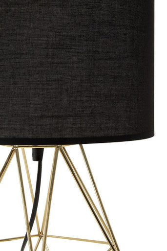 Wyra Black & Gold Table Lamp