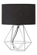 Wyra Black & Chrome Table Lamp