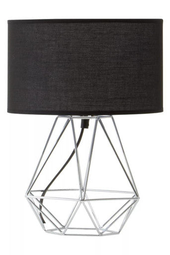 Wyra Black & Chrome Table Lamp