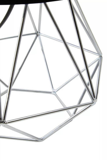 Wyra Black & Chrome Table Lamp