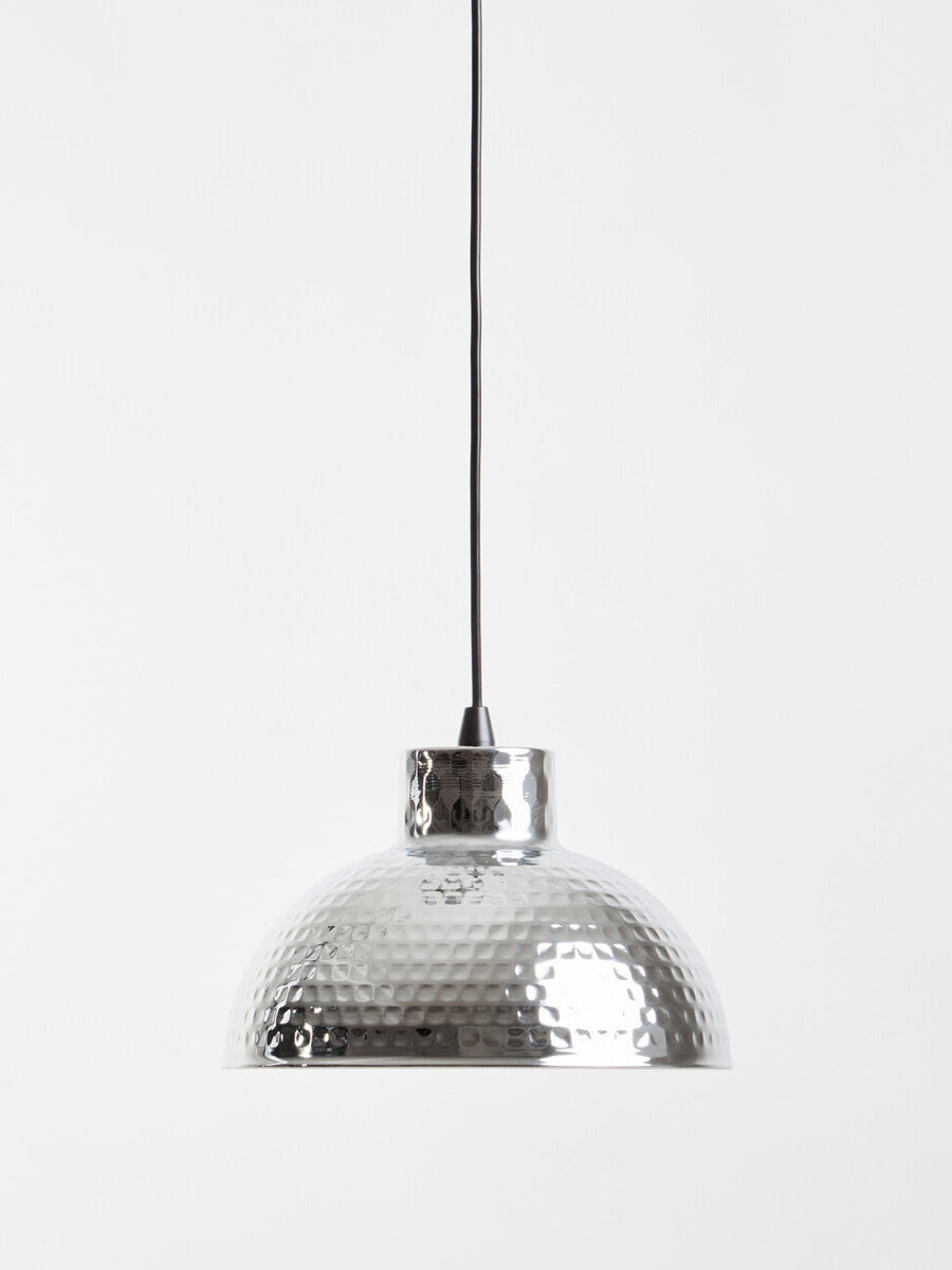 New Foundry Chrome Iron Pendant Light
