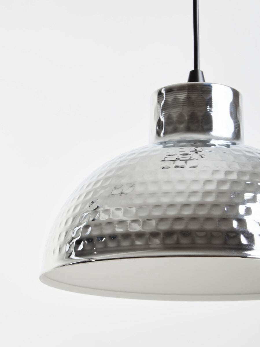 New Foundry Chrome Iron Pendant Light