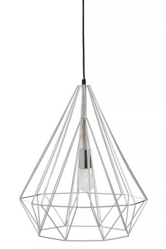 Wyra Chrome Conical Pendant Light