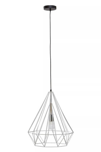 Wyra Chrome Conical Pendant Light