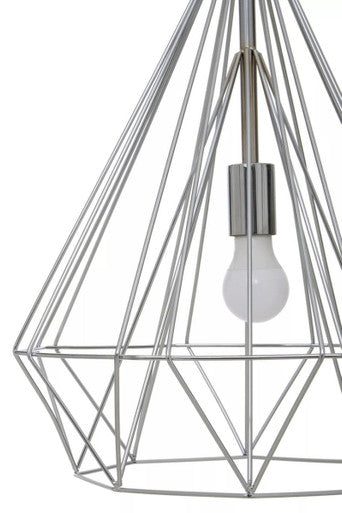 Wyra Chrome Conical Pendant Light