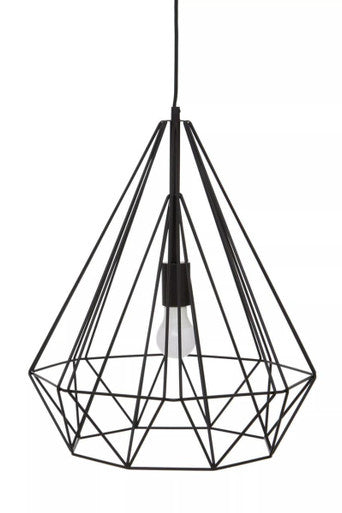 Wyra Black Conical Pendant Light