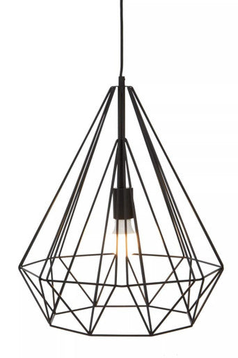 Wyra Black Conical Pendant Light