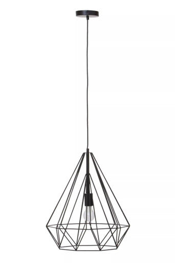 Wyra Black Conical Pendant Light