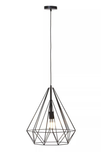 Wyra Black Conical Pendant Light