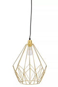 Wyra Champagne Gold Frame Pendant Light