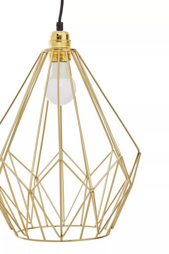 Wyra Champagne Gold Frame Pendant Light