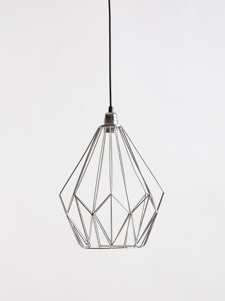 Wyra Chrome Gold Frame Pendant Light