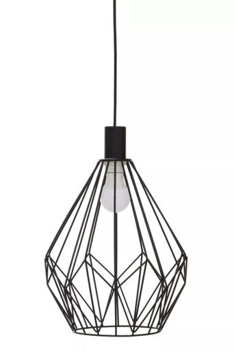 Wyra Black Frame Pendant Light