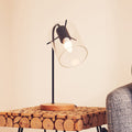 Stockholm Matte Black Curved Table Lamp