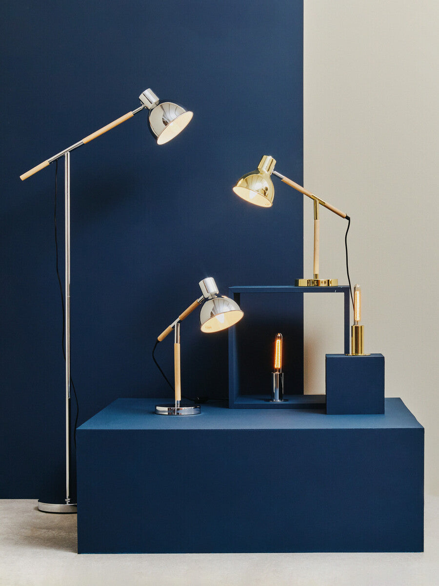 Stockholm Adjustable Desk Lamp In Chrome