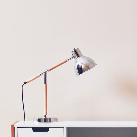 Stockholm Adjustable Desk Lamp In Chrome