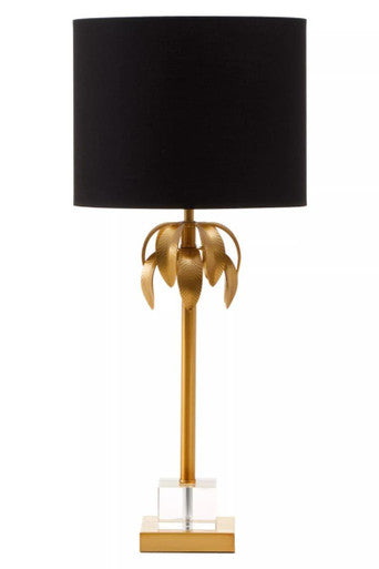 Herta Gold Palm Tree Design Table Lamp
