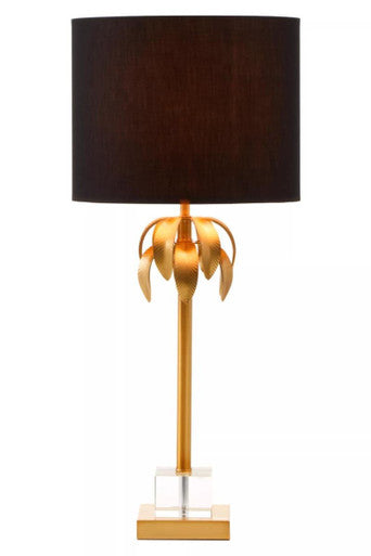Herta Gold Palm Tree Design Table Lamp