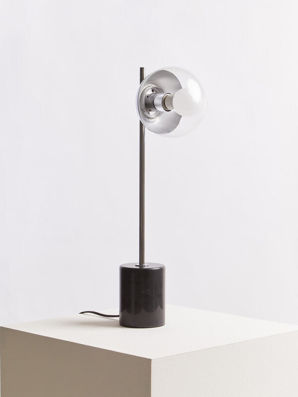Revive Small Silver Metal Table Lamp